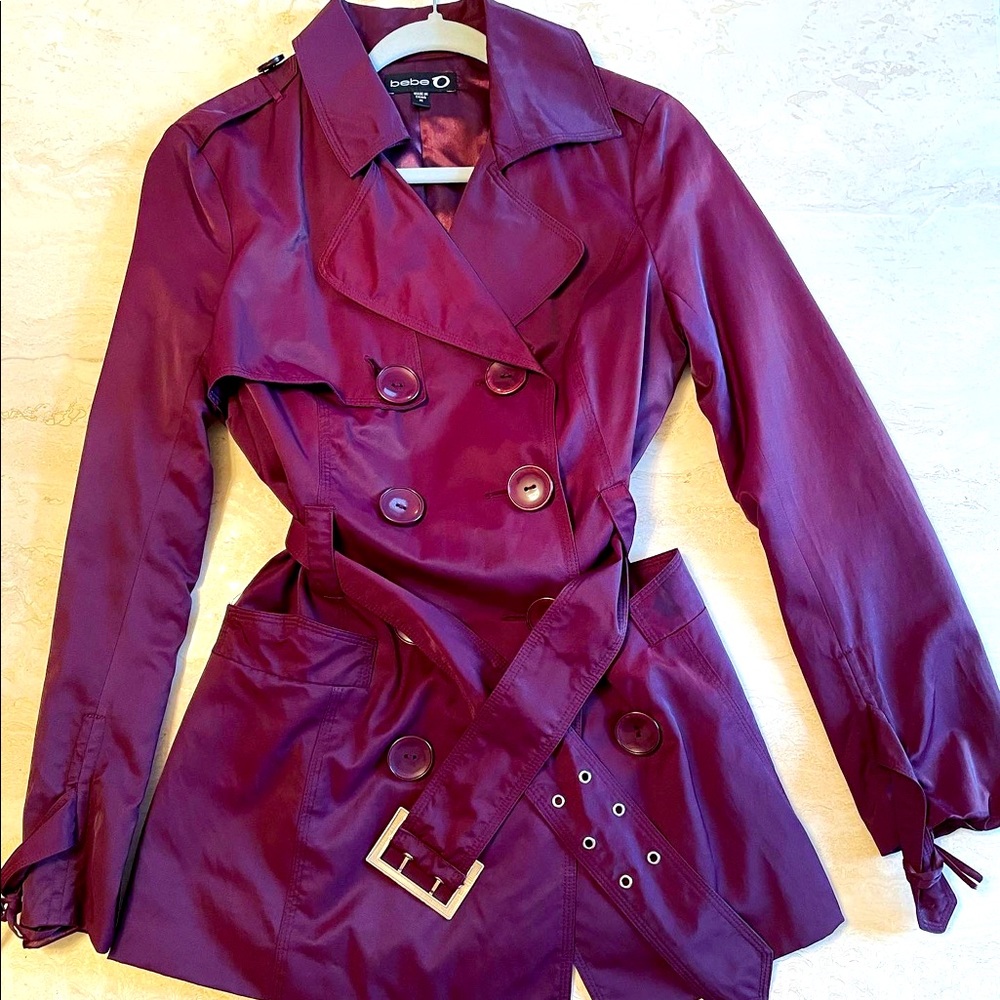 Double button belted trench coat
